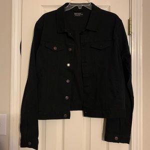 Black denim jacket